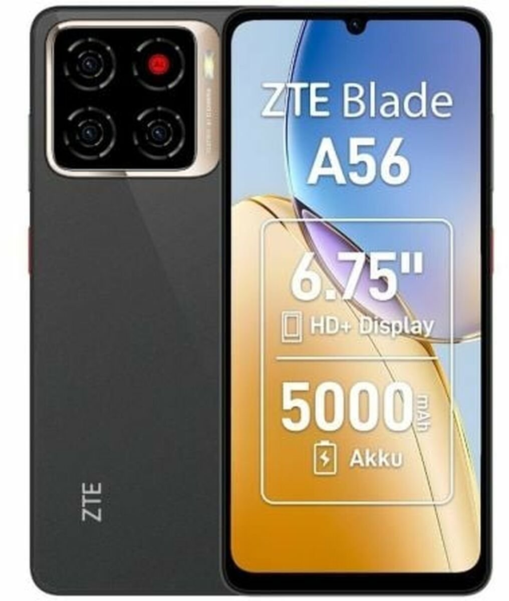 ZTE Blade A56 - 4G Smartphone - Dual-SIM - RAM 4 GB / Interner Speicher 64 GB - microSD slot - 6.75" - 1600 x 720 Pixel (90 Hz) - Triple-Kamera 13 MP,