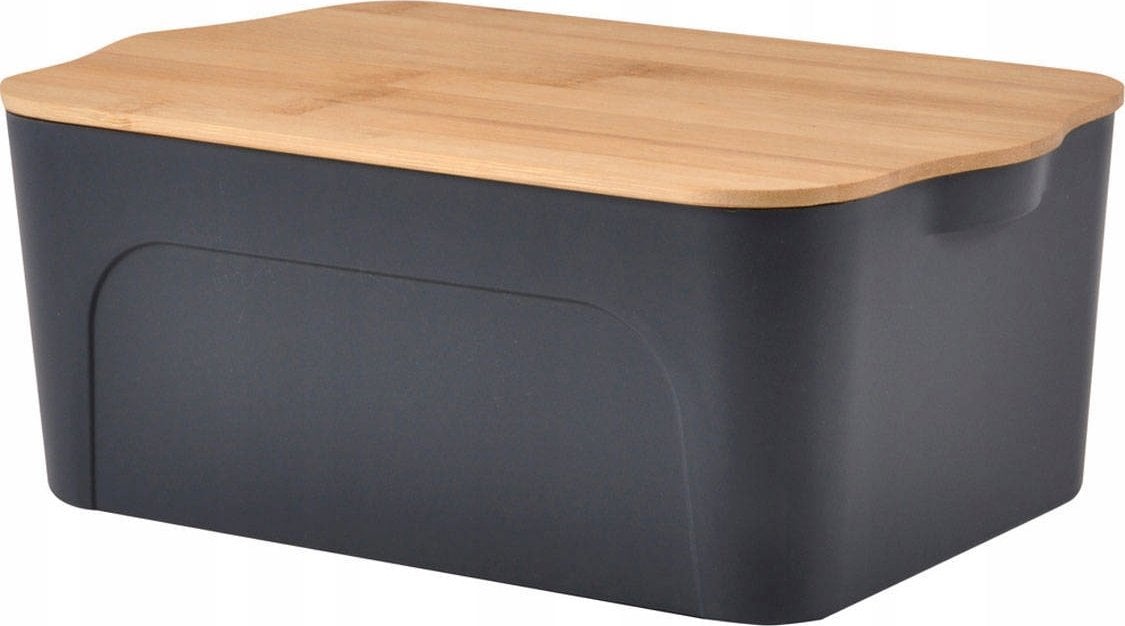 Homea Pudełko z tworzywa sztucznego z bambusowym wiekiem, 5l