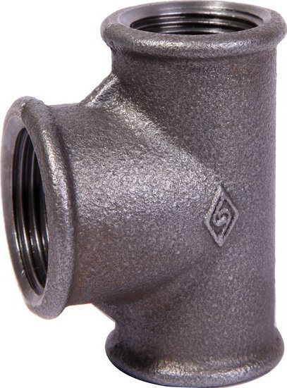 Opal Trójnik redukcyjny nakrętny 2X3/4X2" czarny B1, NR25, NR 130R