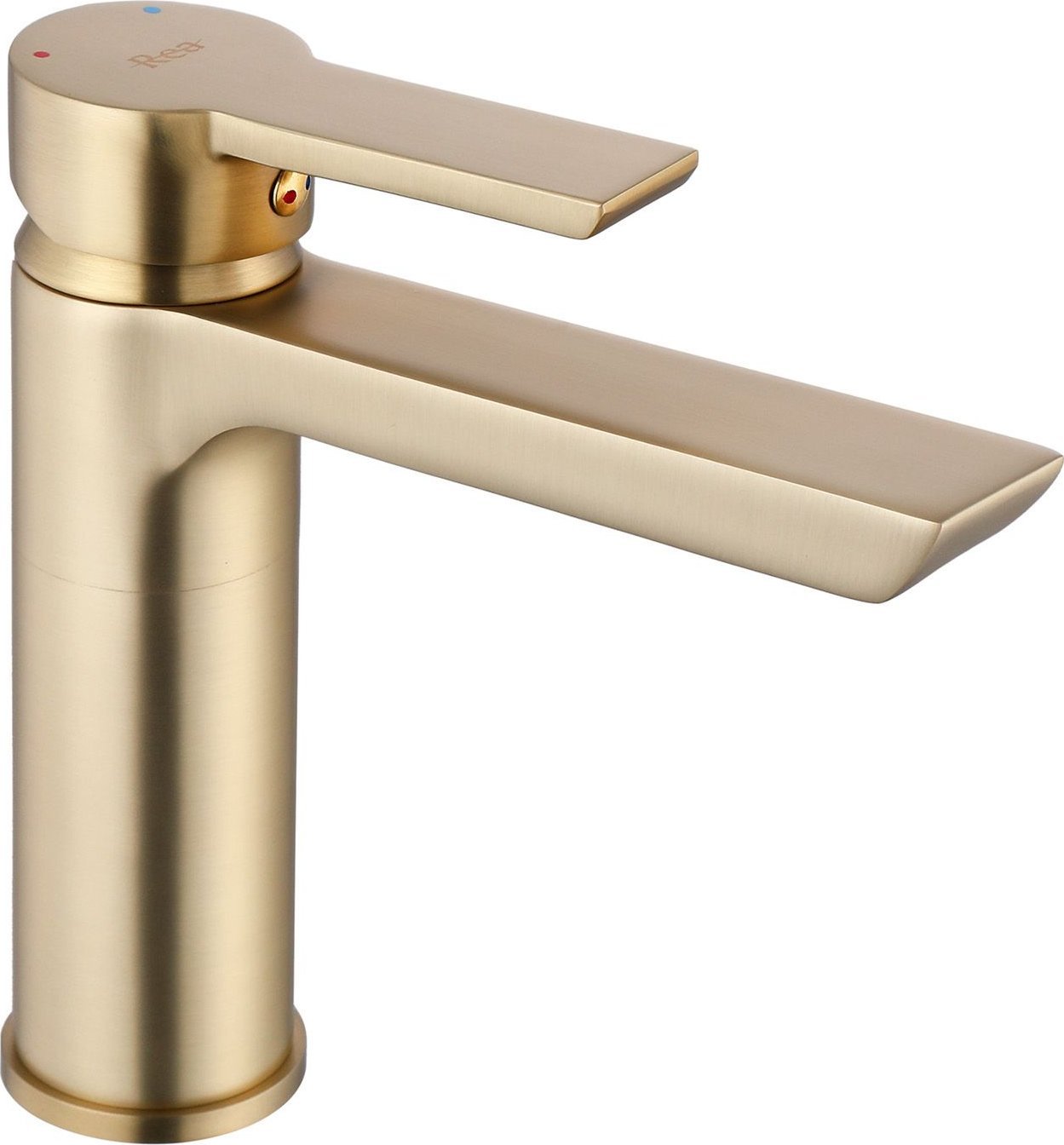 Bateria umywalkowa Rea Bateria Umywalkowa REA ARGUS ZŁOTA SZCZOTKOWANA GOLD BRUSH Niska