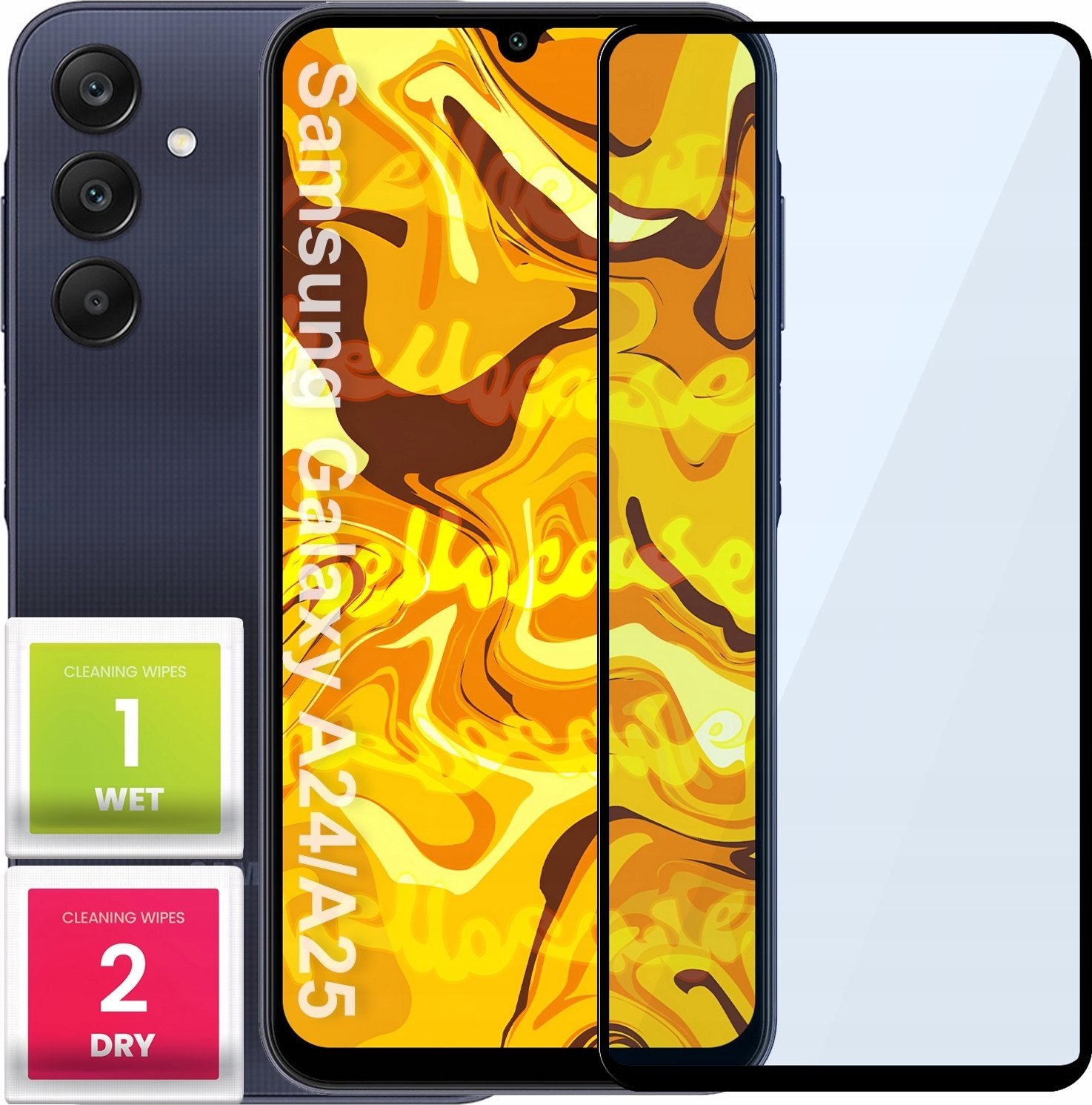 Hello Case SZKŁO HARTOWANE DO SAMSUNG GALAXY A24 5G / A25 5G PEŁNE NA CAŁY EKRAN 5D 9H