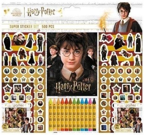 Zestaw do kolorowania i wyklejania Harry 500szt