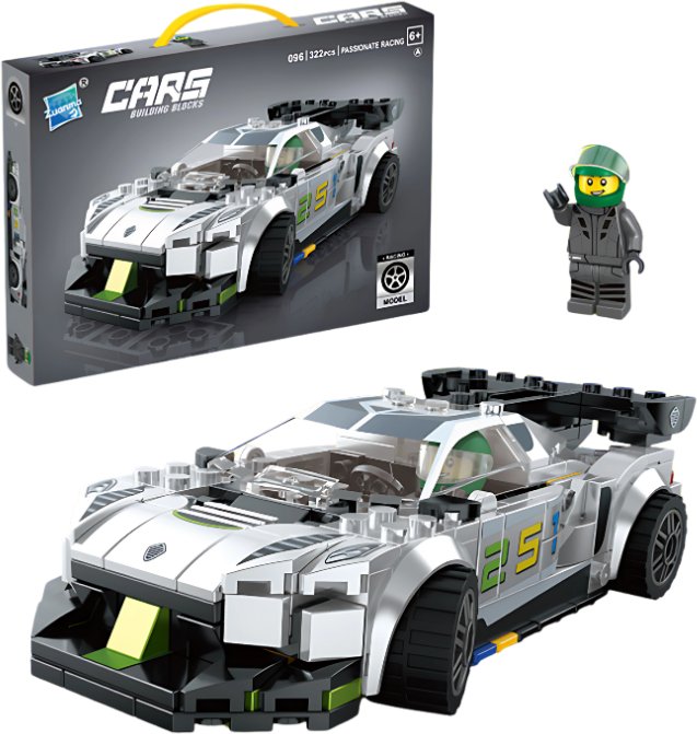 322PCS Model Samochodu Edukacyjne Klocki Konstrukcyjne dla Dzieci biały