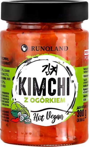 RUNOLAND Kimchi z ogórkiem Hot Vegan 300g - Runoland