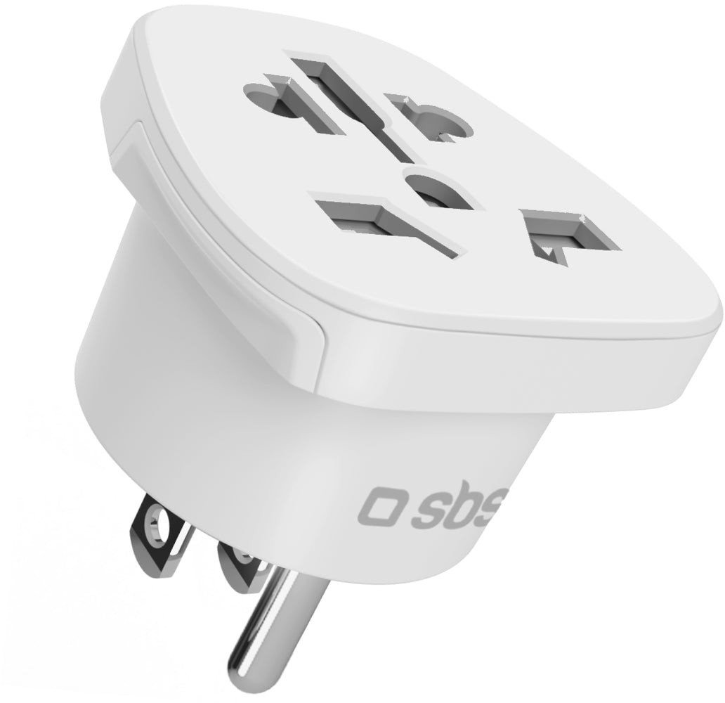 Adapter podróżny SBS US - uniwersalny - biały