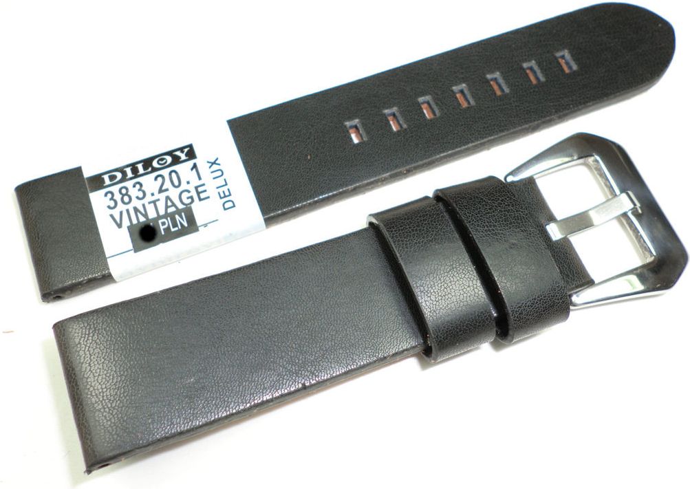 Diloy Skórzany pasek do zegarka 20 mm Diloy 383.20.1