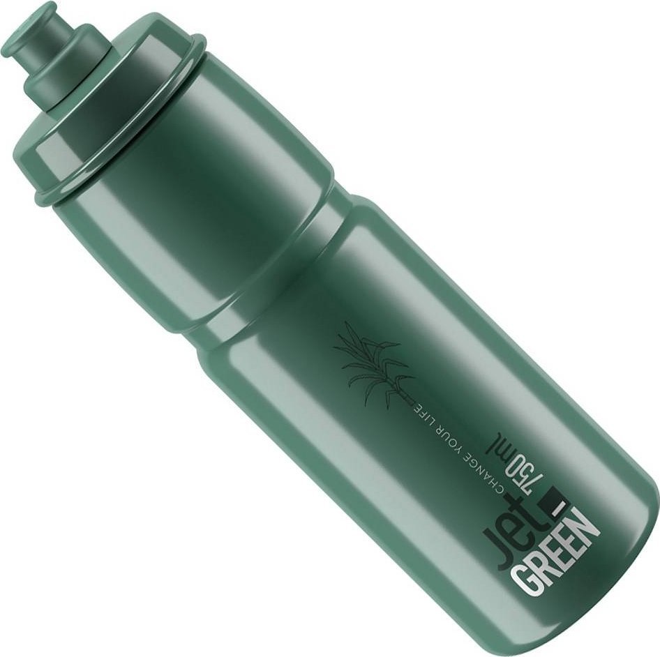 Elite Bidon Elite JET Green, ciemnozielony, białe logo, 750 ml