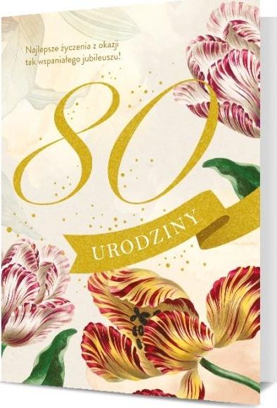 Pan Dragon Karnet B6 80 urodziny K.B6-1908