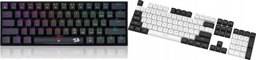 Klawiatura Redragon Redragon K630 DragonBorn Outemu Red (RED-K630RGB) + A132 PBT Doubleshot Keycaps (A132)