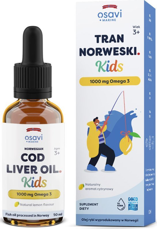 Osavi OSAVI Tran Norweski Kids 50ml Lemon