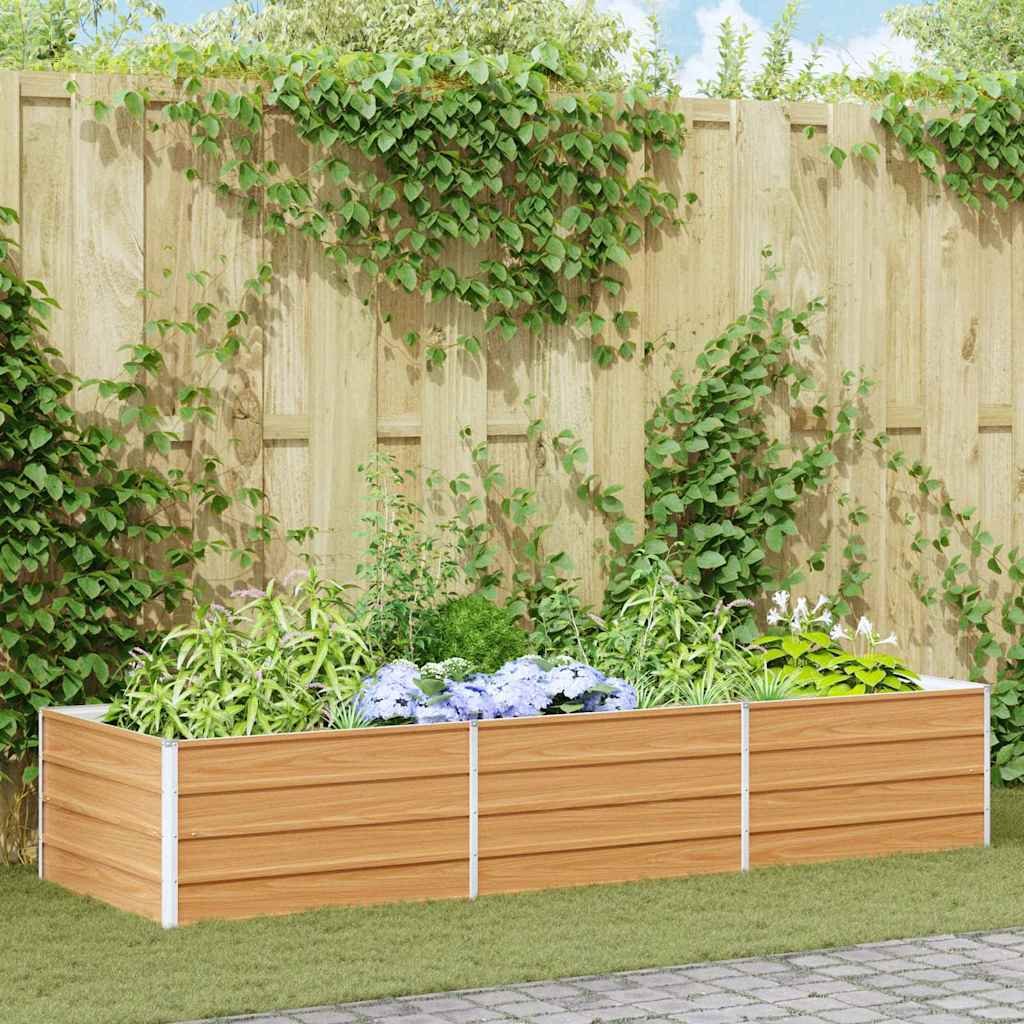 Palenisko ogrodowe vidaXL Podniesiona grządka ogrodowy Jasny Brąz 240 x 80 x 45 cm