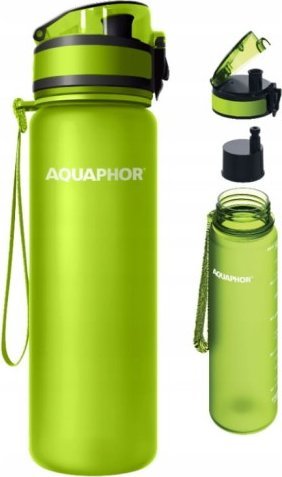 Wkład filtrujący Aquaphor Butelka filtrująca zielona + 1 wkład filtrujący do wody 0,35 L AQUAPHOR