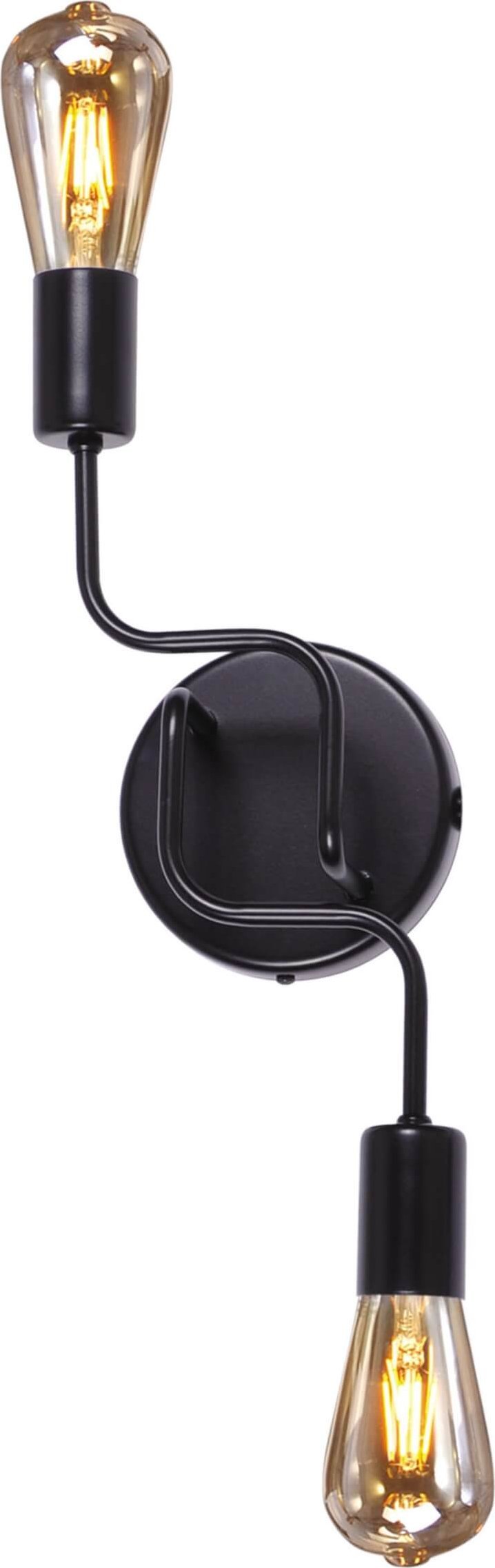 Kinkiet Kaja Lampa ścienna Peka K-3895 industrial do salonu czarna