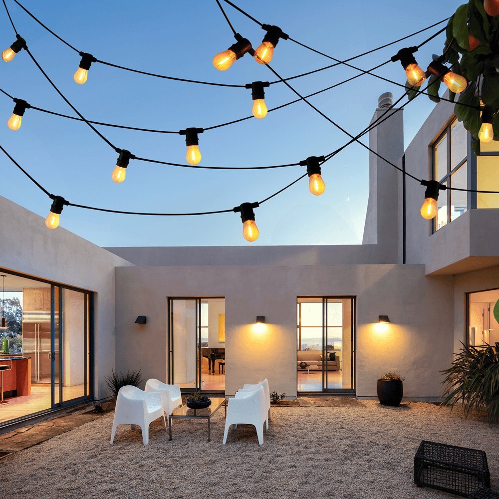 Polux Dekoracyjna girlanda ozdobna do ogrodu 10 LED 6,2m IP44 ciepła