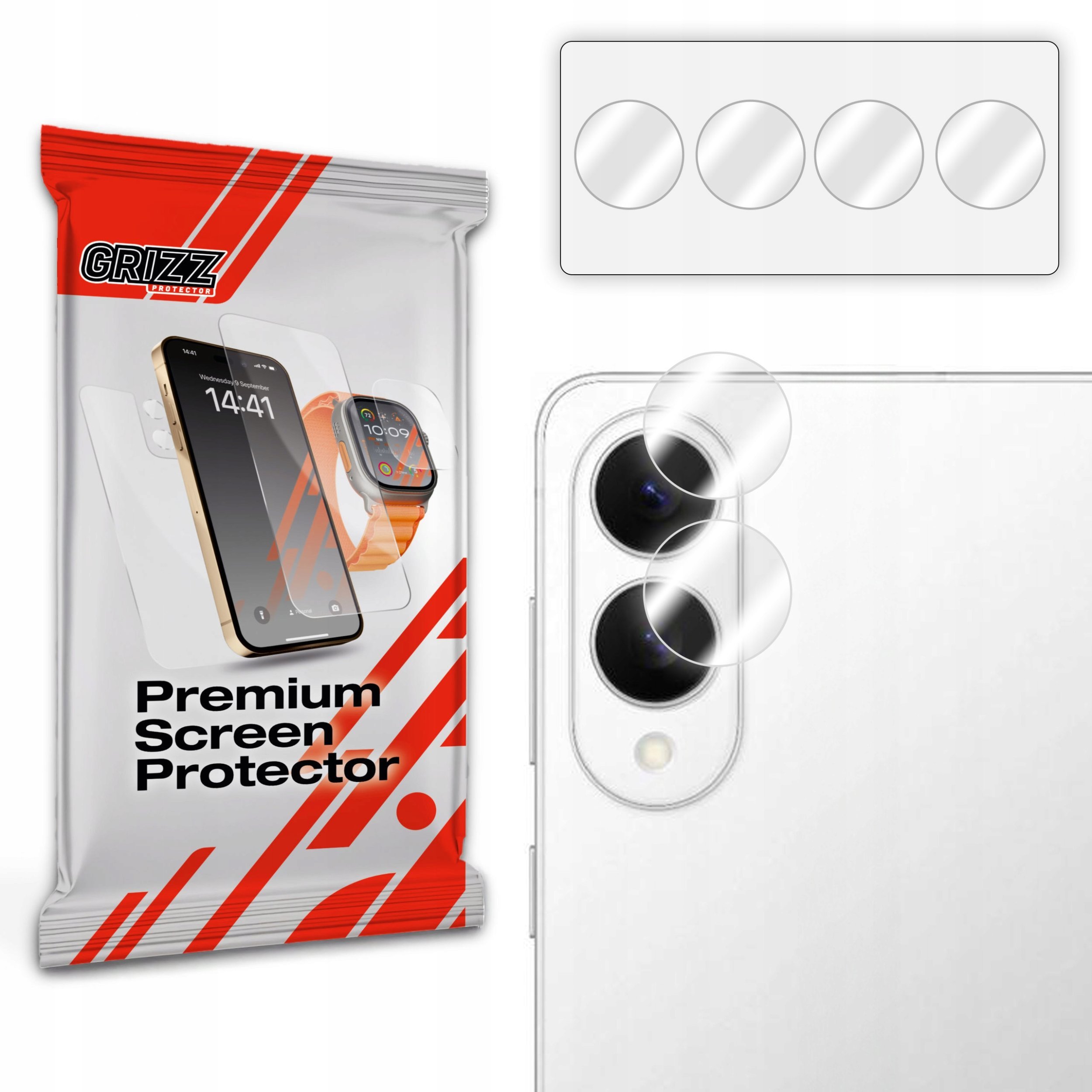 Szkło na aparat GrizzGlass HybridGlass Camera do Samsung Galaxy S25 Edge