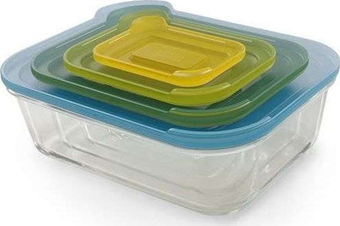 Joseph Joseph JJ- Zest. 4szklanych pojemników Nest Glass Storage uniwersalny