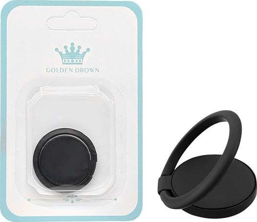 UCHWYT TELEFONU STOJAK FLAT UNIWERSALNY VEGA CZARNY RING HOLDER BLACK