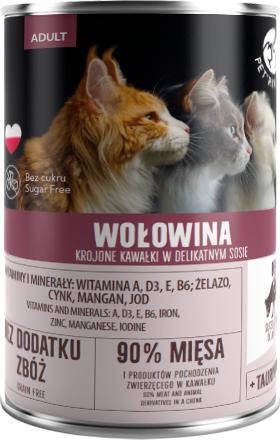 Pet Republic PetRepublic kawałki w sosie z wołowiną 6x400g