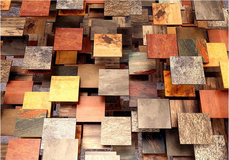 DecoNest Fototapeta - Miedziany dach - 150X105