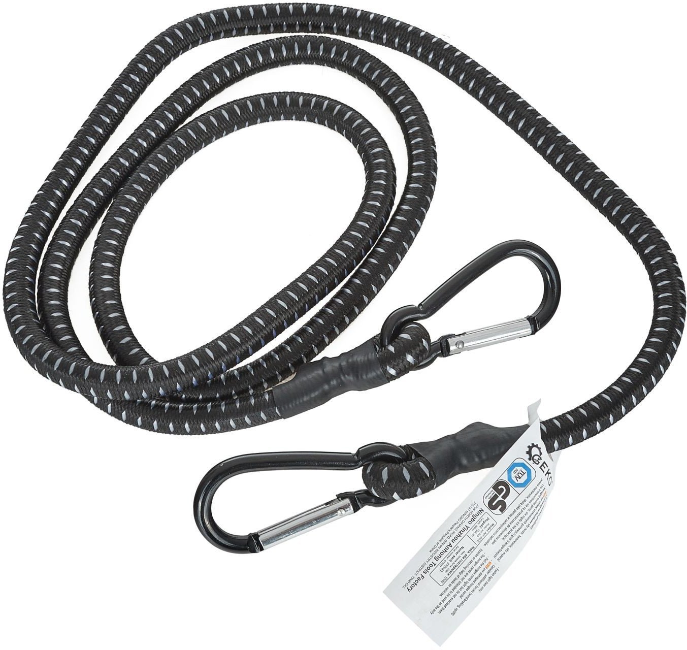 Guma transportowa do mocowania bagażu + karabińczyki 10mm x 150cm (40)