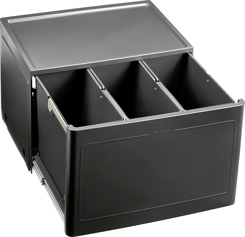 Kosz na śmieci Blanco szafkowy szary (517469)