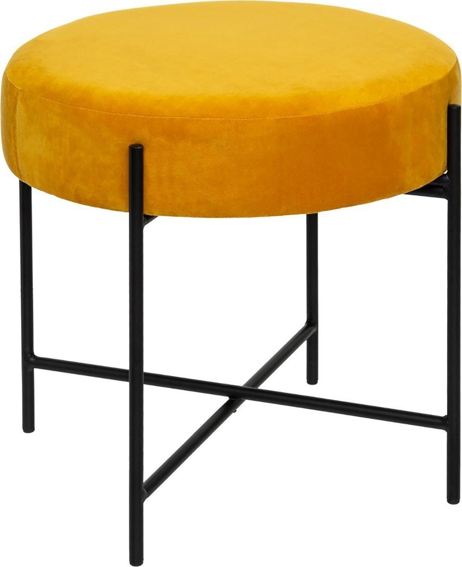 Atmosphera Taboret welurowy ARTY, Ø 47 cm