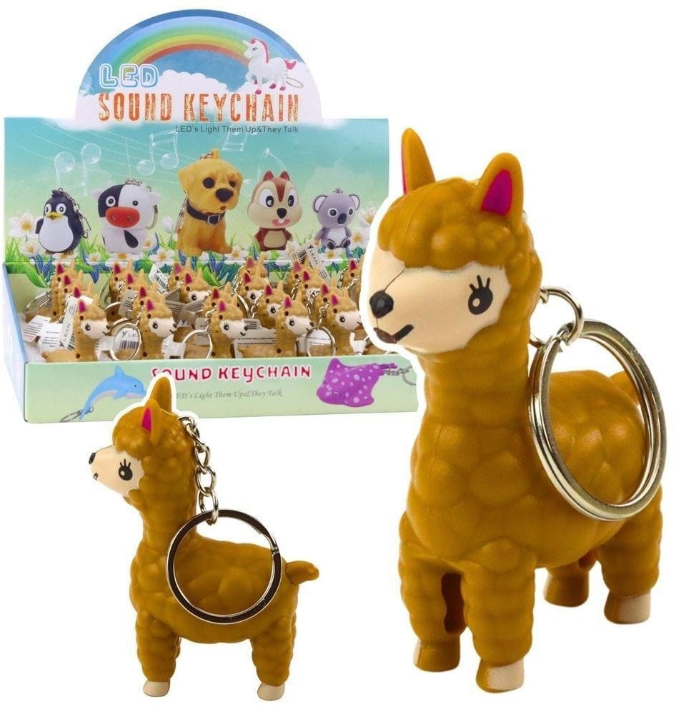 Brelok do kluczy lama latarka