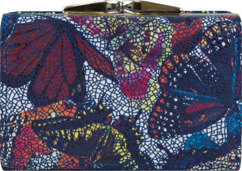 Stefania Skórzany portfel damski edith - stefania, motyle