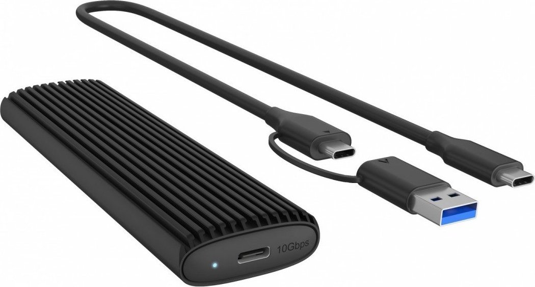 Obudowa IB-1808MCT-CU31 M.2 NVMe/SATA M.2 SSD, USB 3.1 ( Gen 2 )M-Key