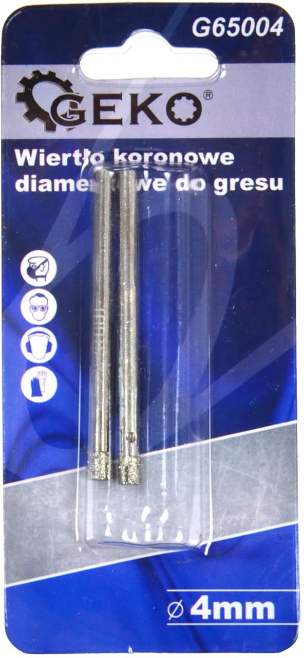 Wiertło Geko walcowe 4mm 2szt.