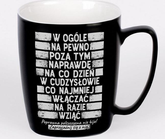 Nadwyraz.com Kubek ceramiczny czarny matowy Parszywa 10 (494121) - 5901005002509