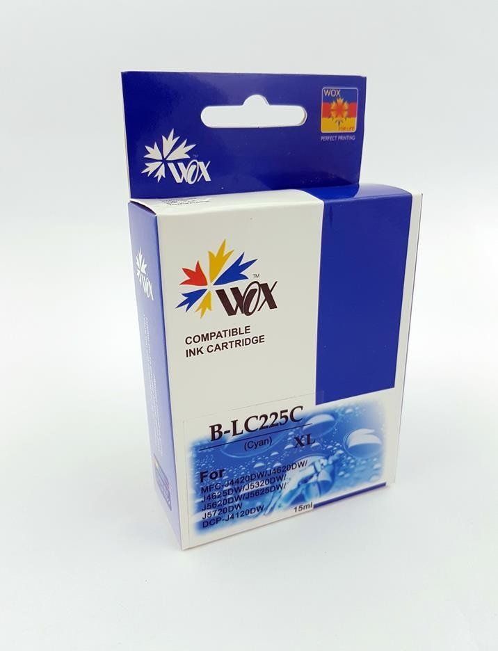 Tusz THI Zgodny Tusz Cyan do Brother DCP-J4120 MFC-J4420 MFC-J4620 MFC-J5320 / LC 225C / Niebieski / 15ml / zamiennik uniwersalny