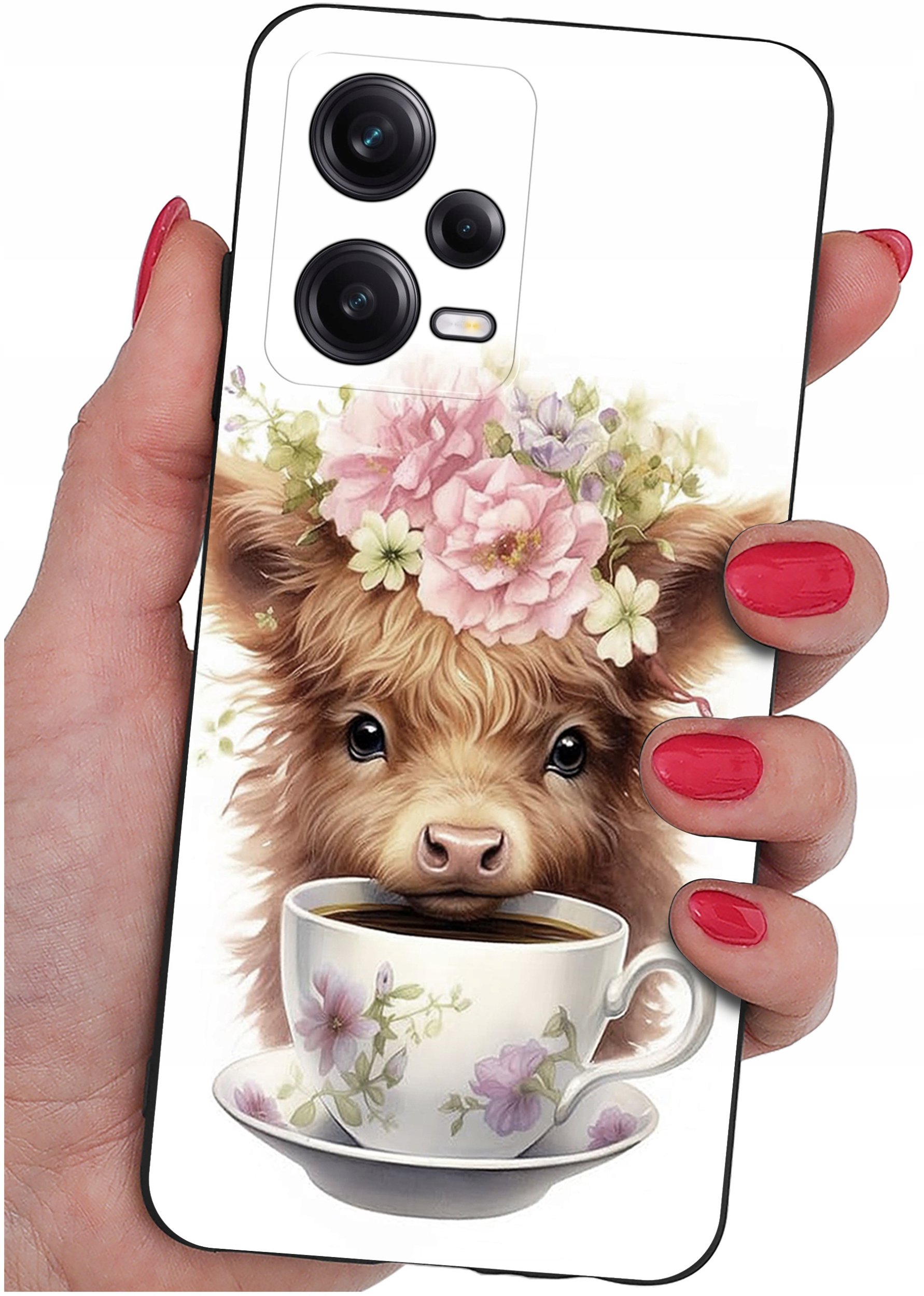 ETUI do Xiaomi Redmi Note 12 5G |Poco X5 5G | WZORY | SILIKONOWE MATT SZKŁO