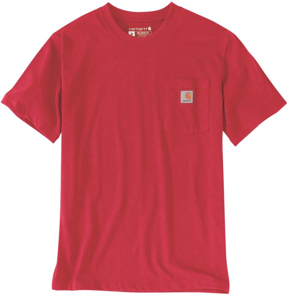 Carhartt Koszulka Carhartt Heavyweight K87 Pocket Fire Red