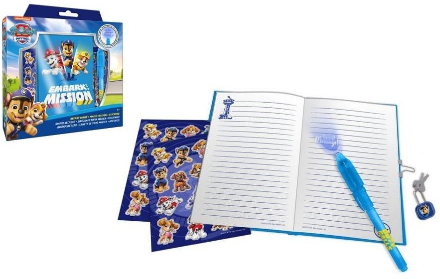 Kids Euroswan Pamiętnik z magicznym długopisem Psi Patrol