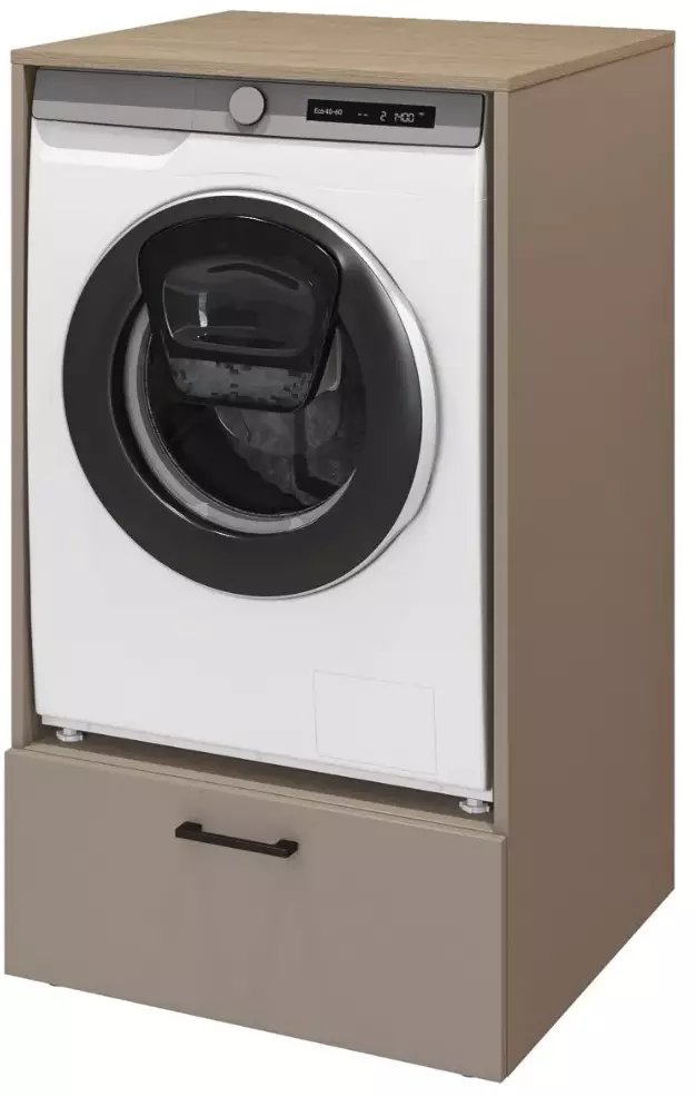 Szafka łazienkowa ROSA 1S 67cm congo/dąb do zabudowy pralki HELVETIA