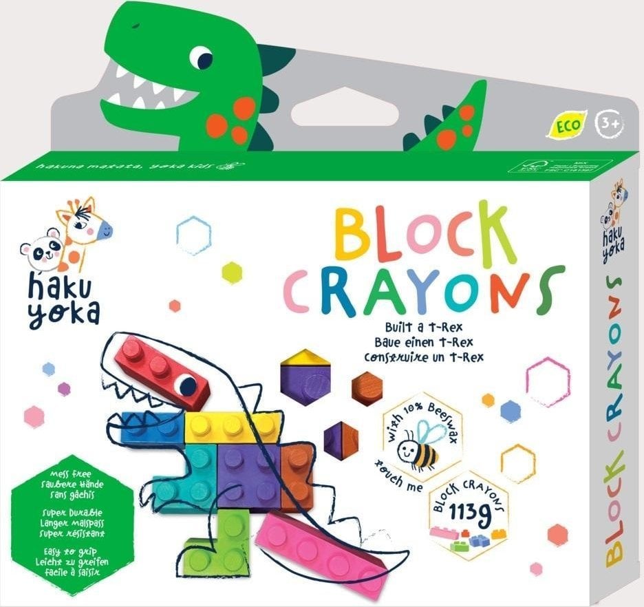 Kredki klocki - T-Rex