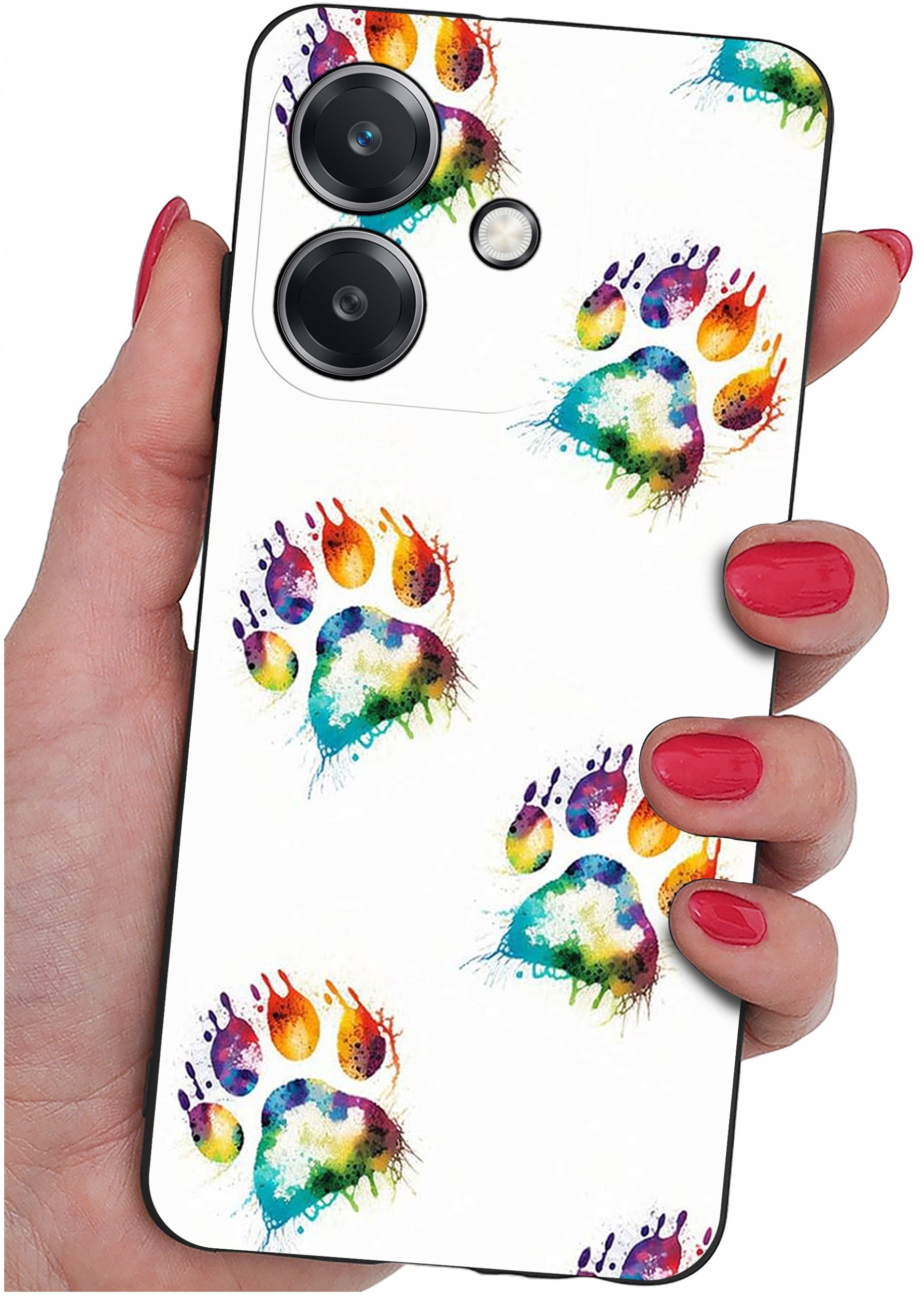 Etui do Oppo A40 | A40M | WZORY | SILIKONOWE MATT SZKŁO 9H