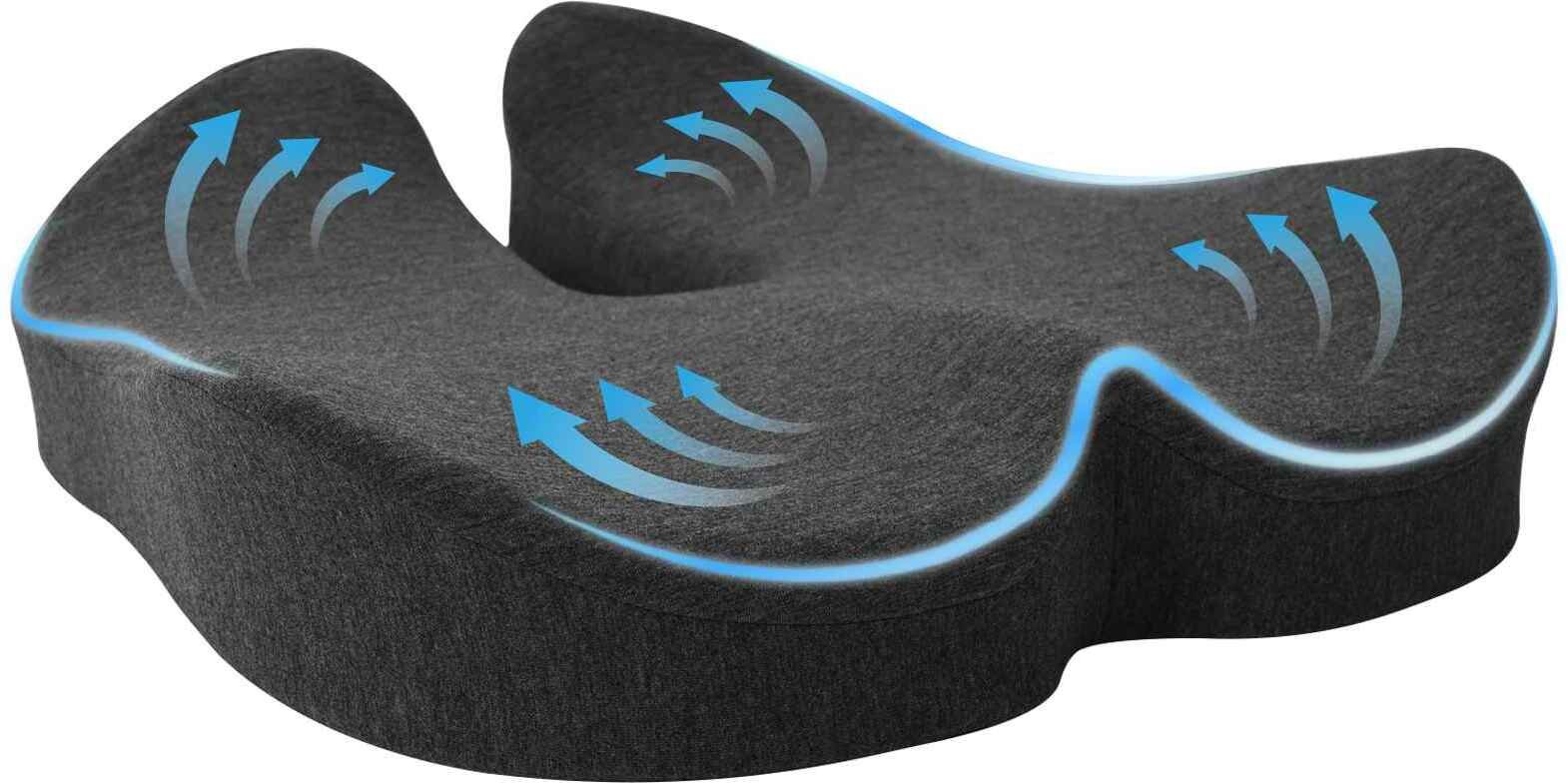 vidaXL Poduszka z poduszką ciemnoszary 50 x 43 x 10 cm bawełna