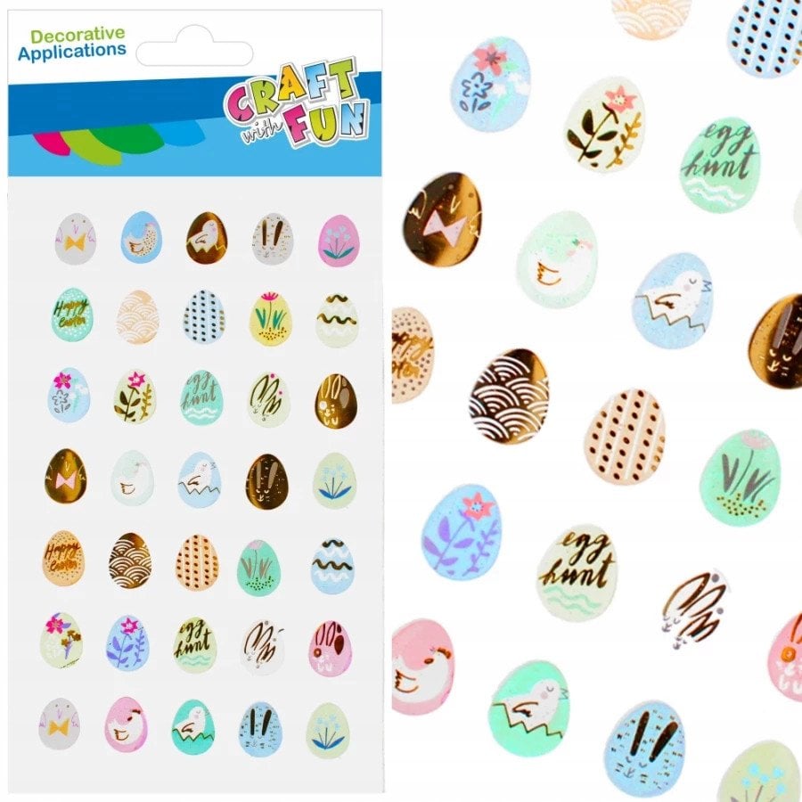 NAKLEJ WN PISANKI METALC 35SZT 12/288