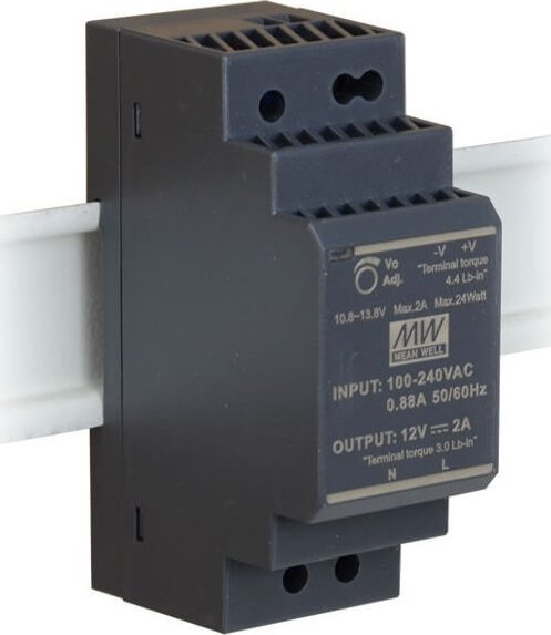 Mean Well Zasilacz 12V na szynę DIN TH35 30W Mean Well HDR