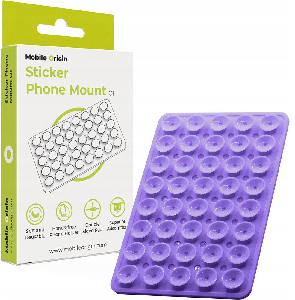 Mobile Origin Sticker Phone Mount O1, purple