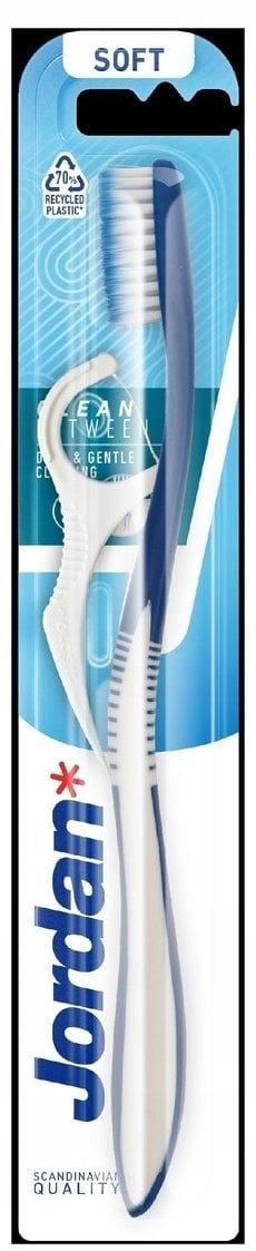 JORDAN Szczoteczka do zębów z flosserem CLEAN BETWEEN Soft