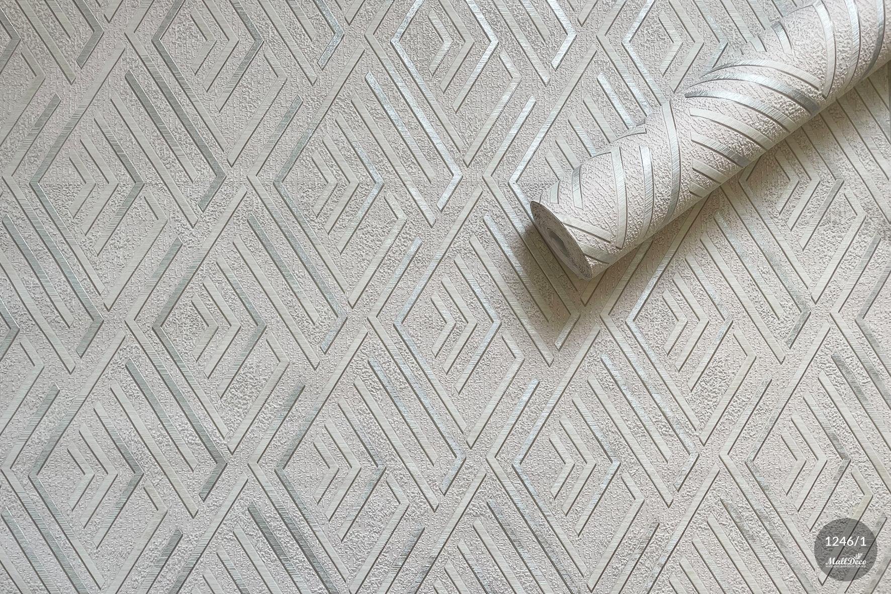 MallDeco TAPETA WINYLOWA LORES DCOR, JASNOBEŻOWA