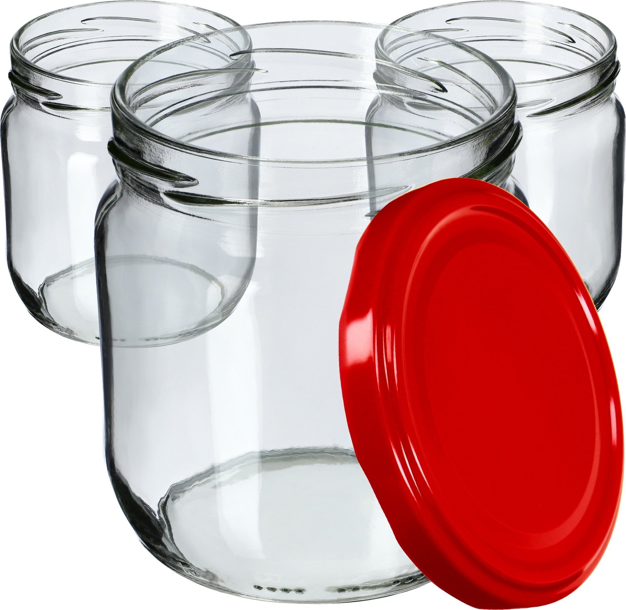 Kadax 6x Słoik 425ml Słoiki Na Przetwory Zakrętka fi82