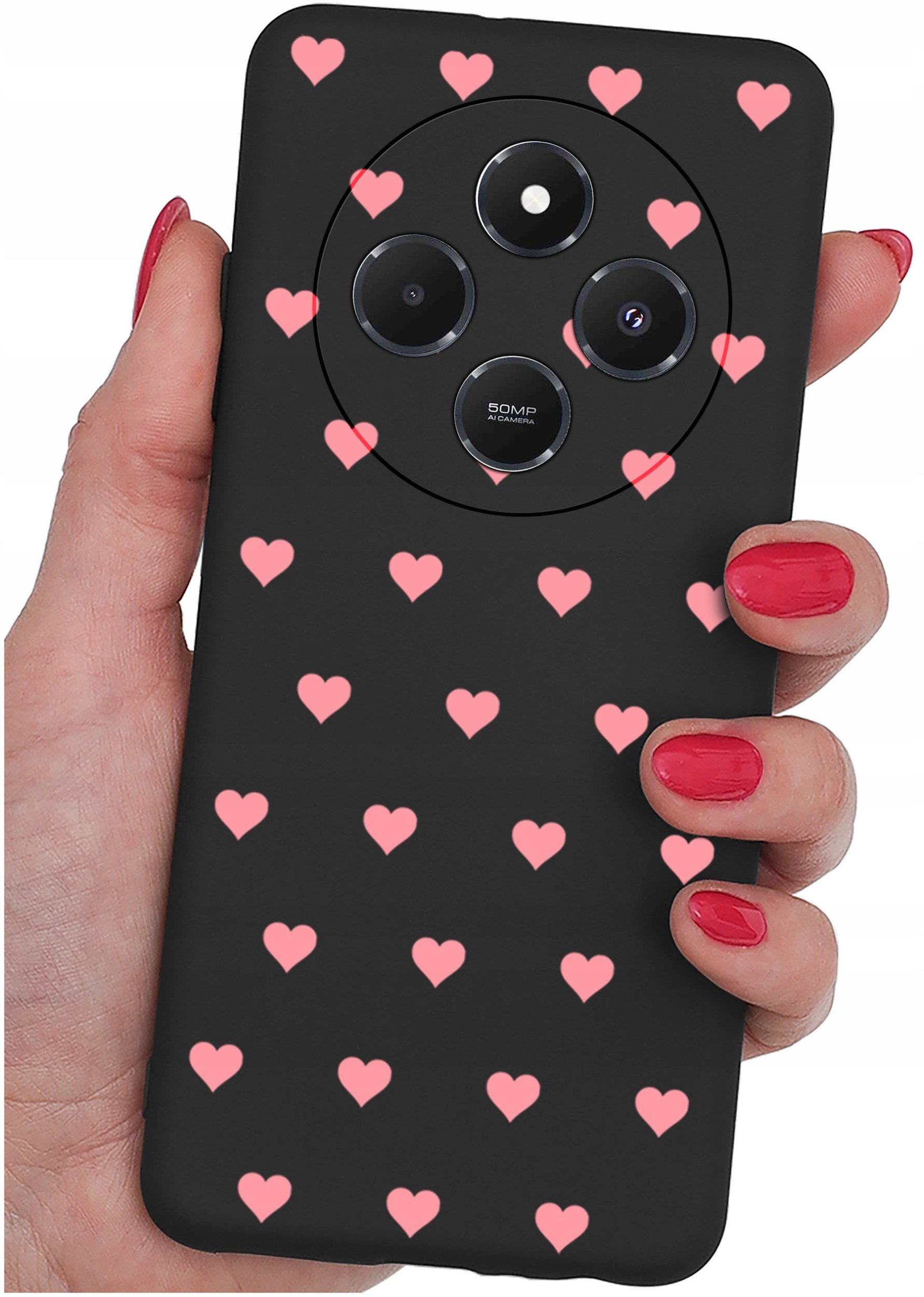 Etui do Xiaomi Redmi 14C WZORY |SILIKONOWE MATT CASE + SZKŁO 9H