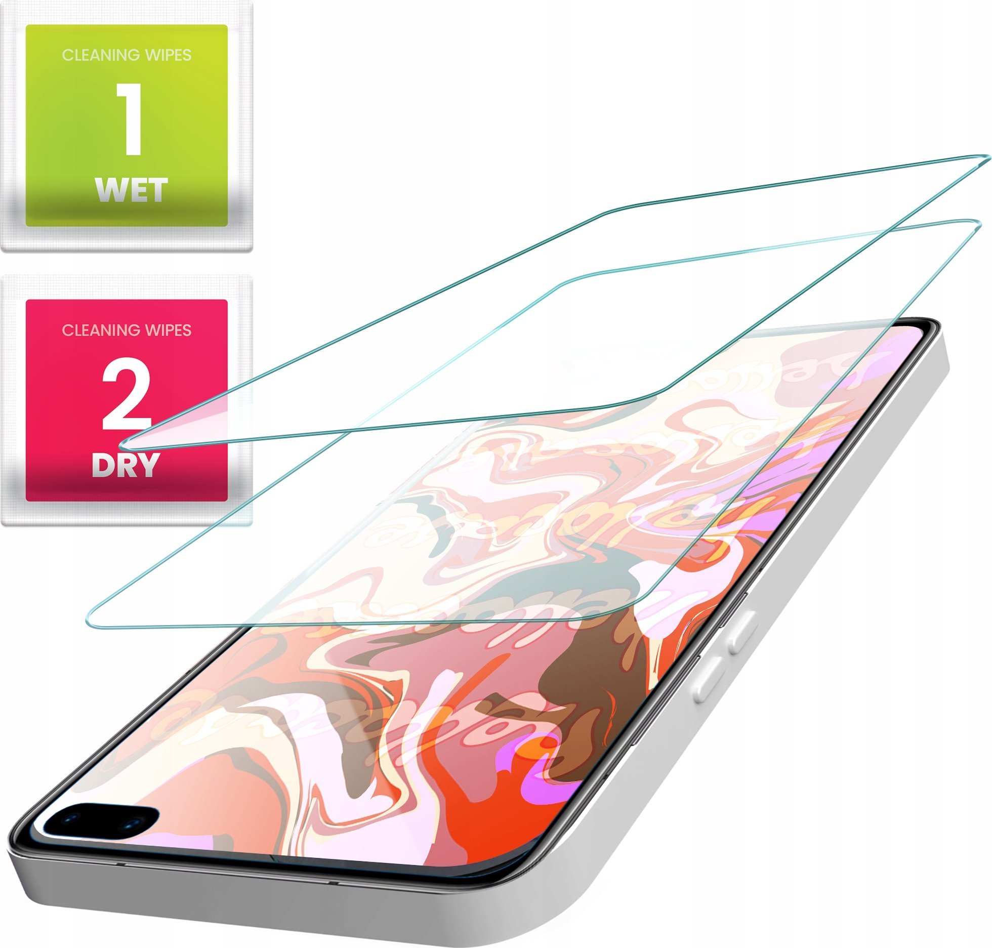 Hello Case 2-PAK Szkło Hartowane do Samsung Galaxy S10 (szybka 9H, płaskie, ochronne)