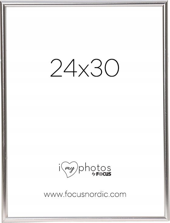 Ramka Focus Focus Can-Can Shiny Silver 24x30