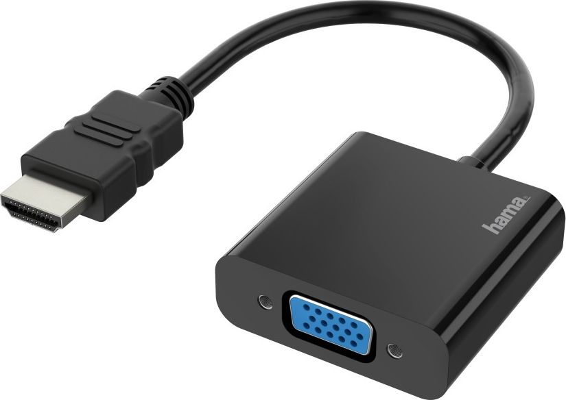 Adapter AV Hama HDMI - D-Sub (VGA) + Jack 3.5mm czarny (002003430000)