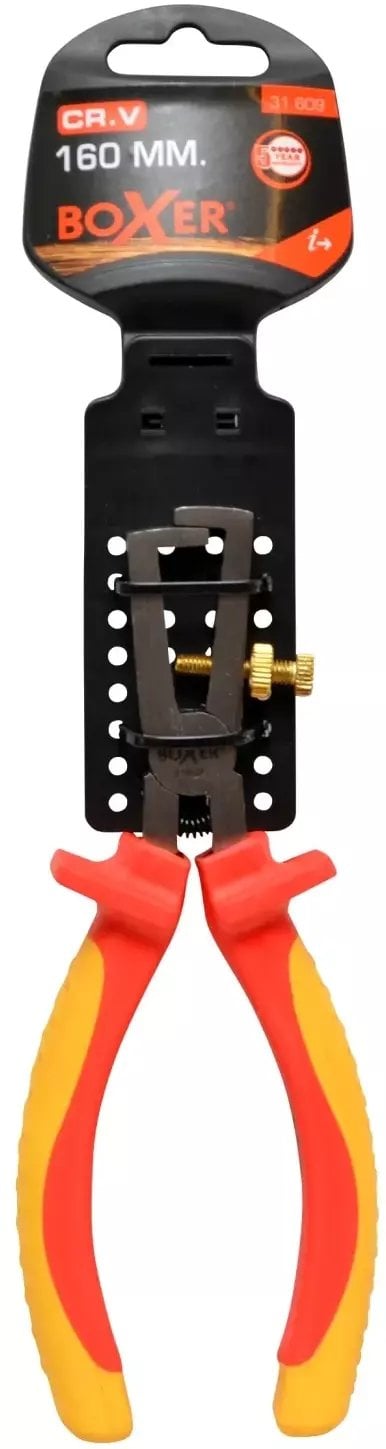 BOXER Ściągacz izolacji VDE 160 mm krom-vanadium